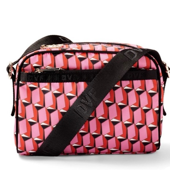 Diane Von Furstenberg Accessories - DVF x Target Pink Modern Geo Camera Bag